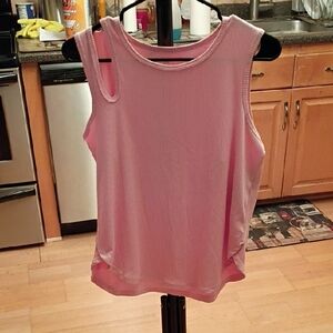Chic Pink Sleeveless Top
